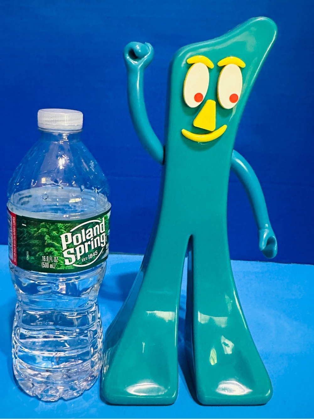 Gumby Giant Size 90s 3-D Face Posable Arms Hard Plastic Prema Toys 10”
